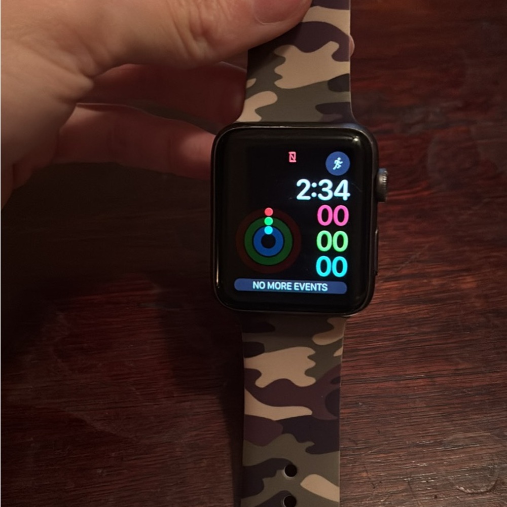Apple Watch with Camouflage Band